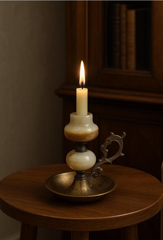 Vintage Klasik Antik Şamdan